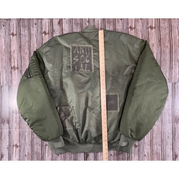 Hudson Jeans Echo Oversize Bomber Jacket Coat color Olive Size S mspr $425 - Picture 6 of 6